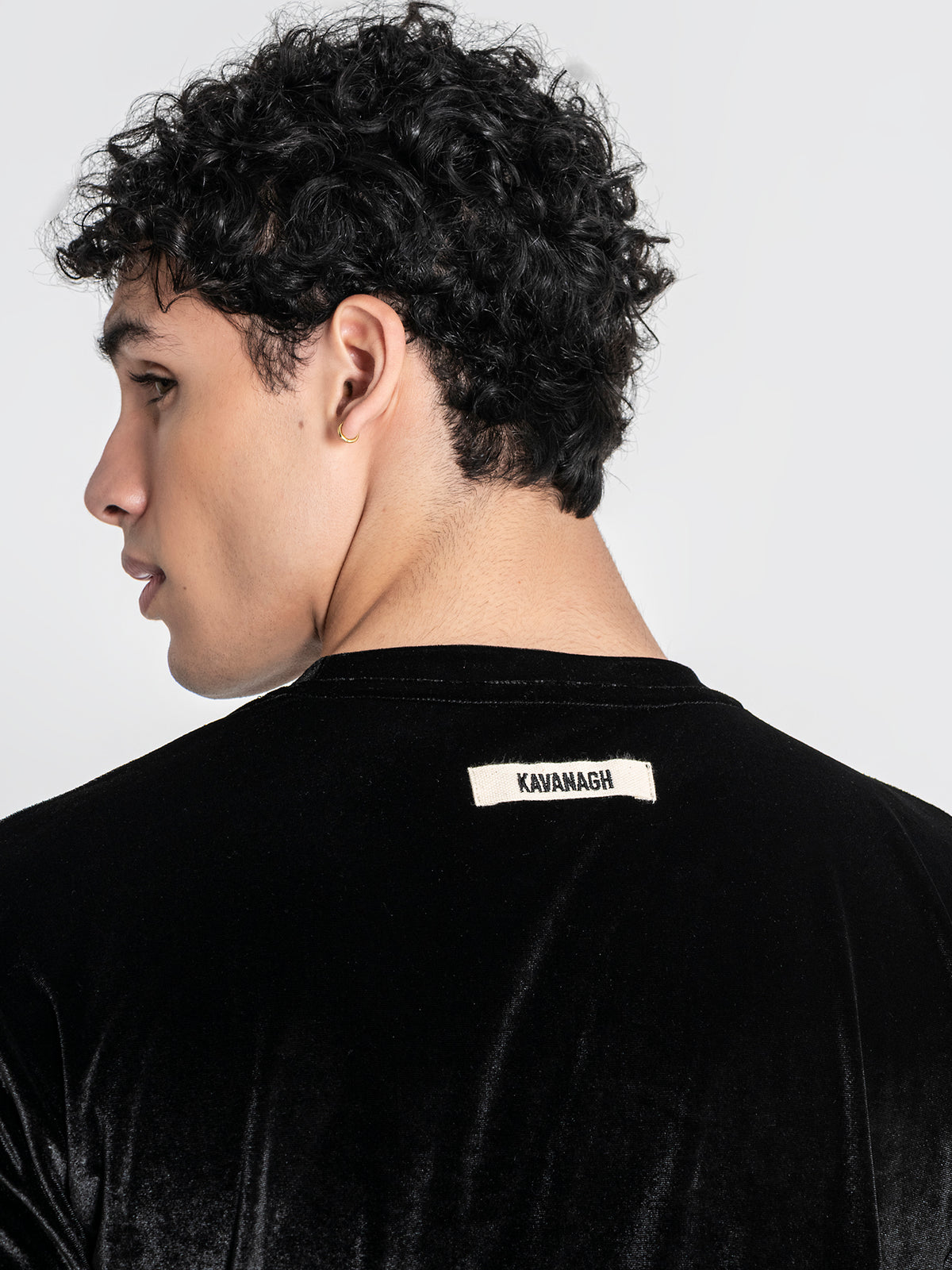 t-shirts / Black GK Tape Velvet Tee