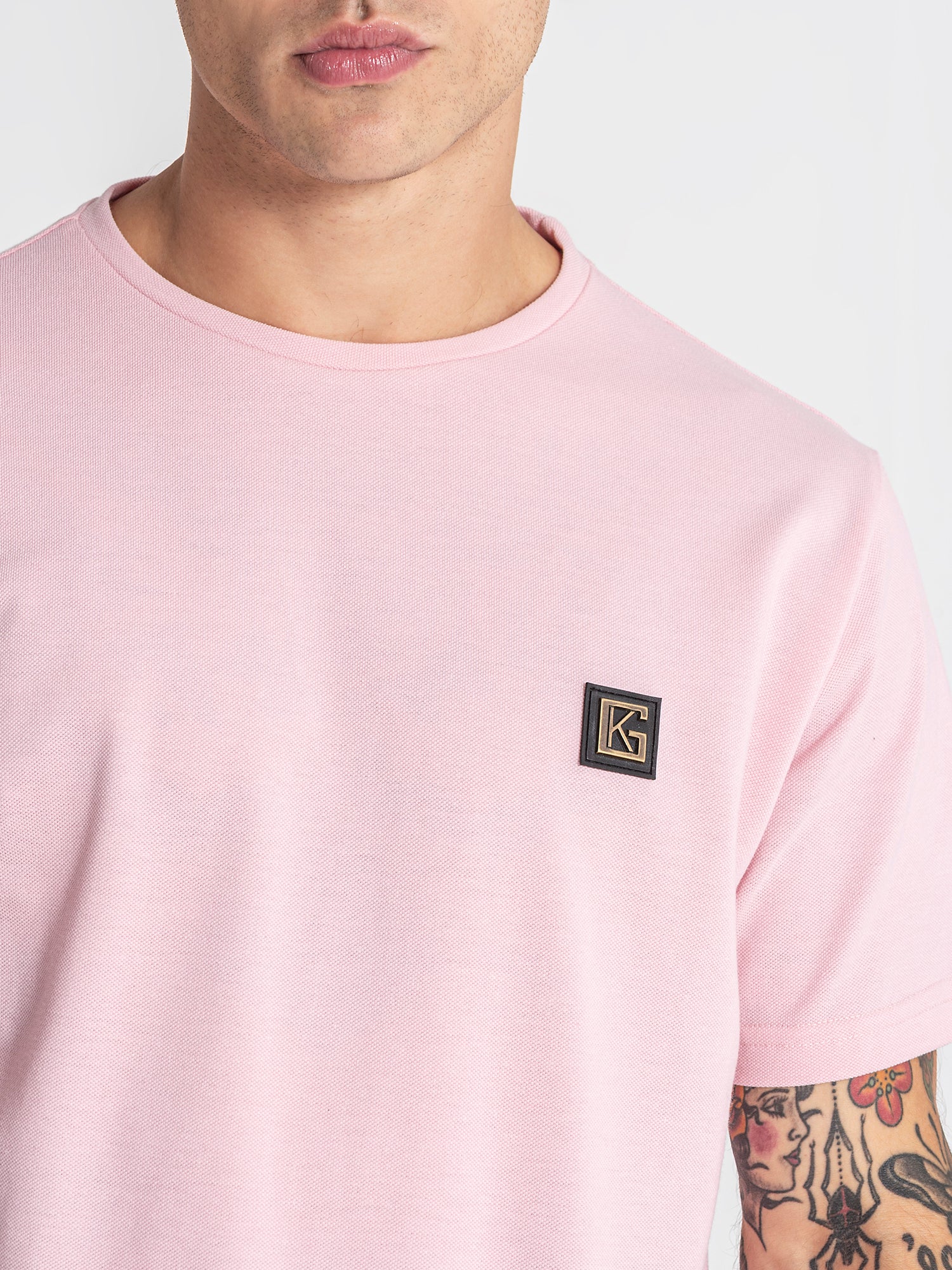 t-shirts / Light Pink Texture Tee