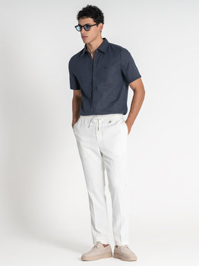 shirts / Dark Blue GG Linen Shirt