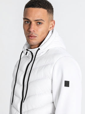 jackets / White Aero Hoodie Jacket