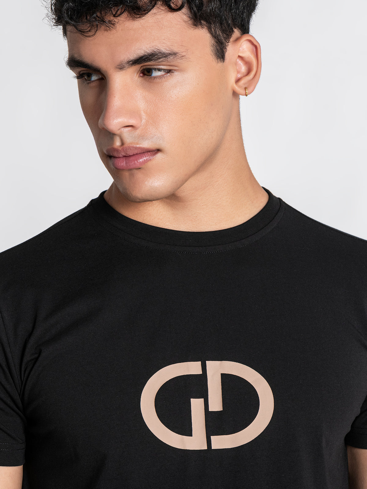 t-shirts / Black GG Print Tee