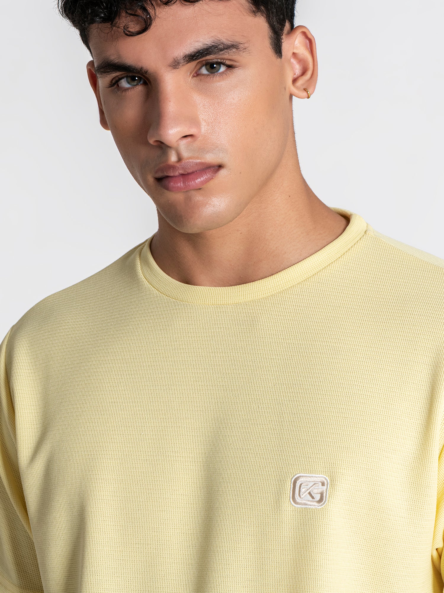 t-shirts / White Clone Knit Shirt