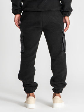 joggers / Black Cargo Sherpa Joggers