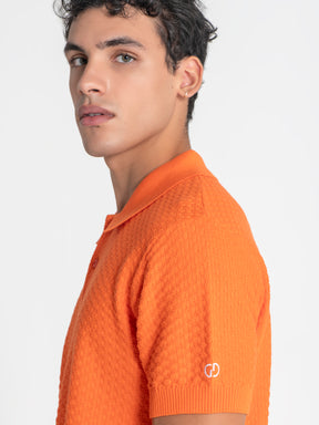 polos / Orange Pop Knit Polo