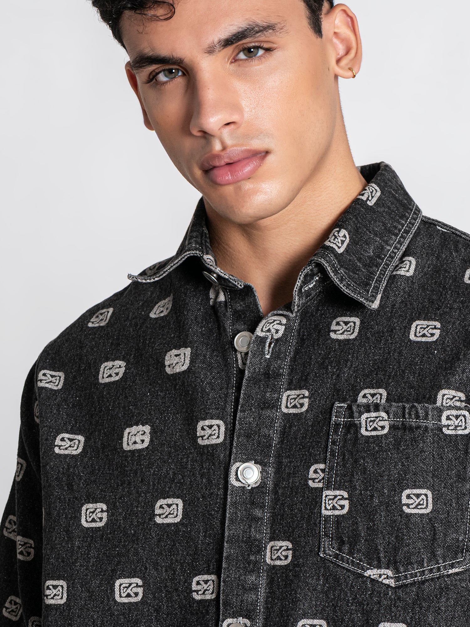 shirts / Grey GK Denim Shirt