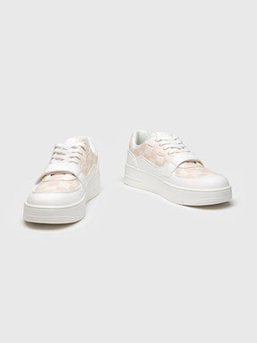 sneakers / White Piazza Velcro Sneakers