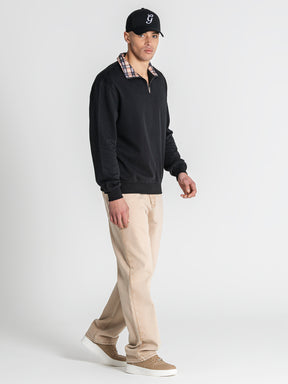 sweats / Black British Zip Sweat