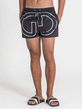 swimshorts / Black Wide Swimshorts