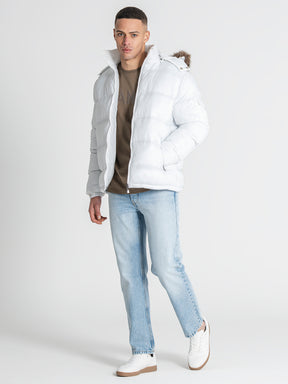 puffers / White GK Puffer Jacket
