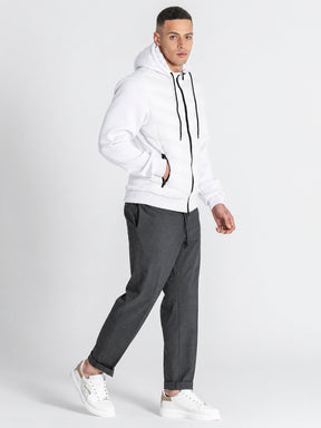 jackets / White Aero Hoodie Jacket