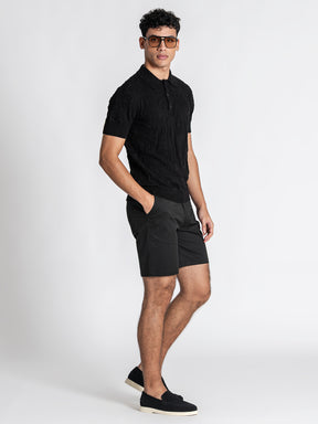polos / Black Majestic Knit Polo