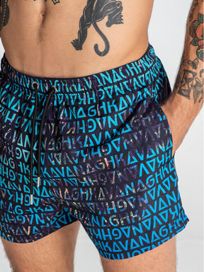 swimshorts / Multicolor Palms Swimshorts