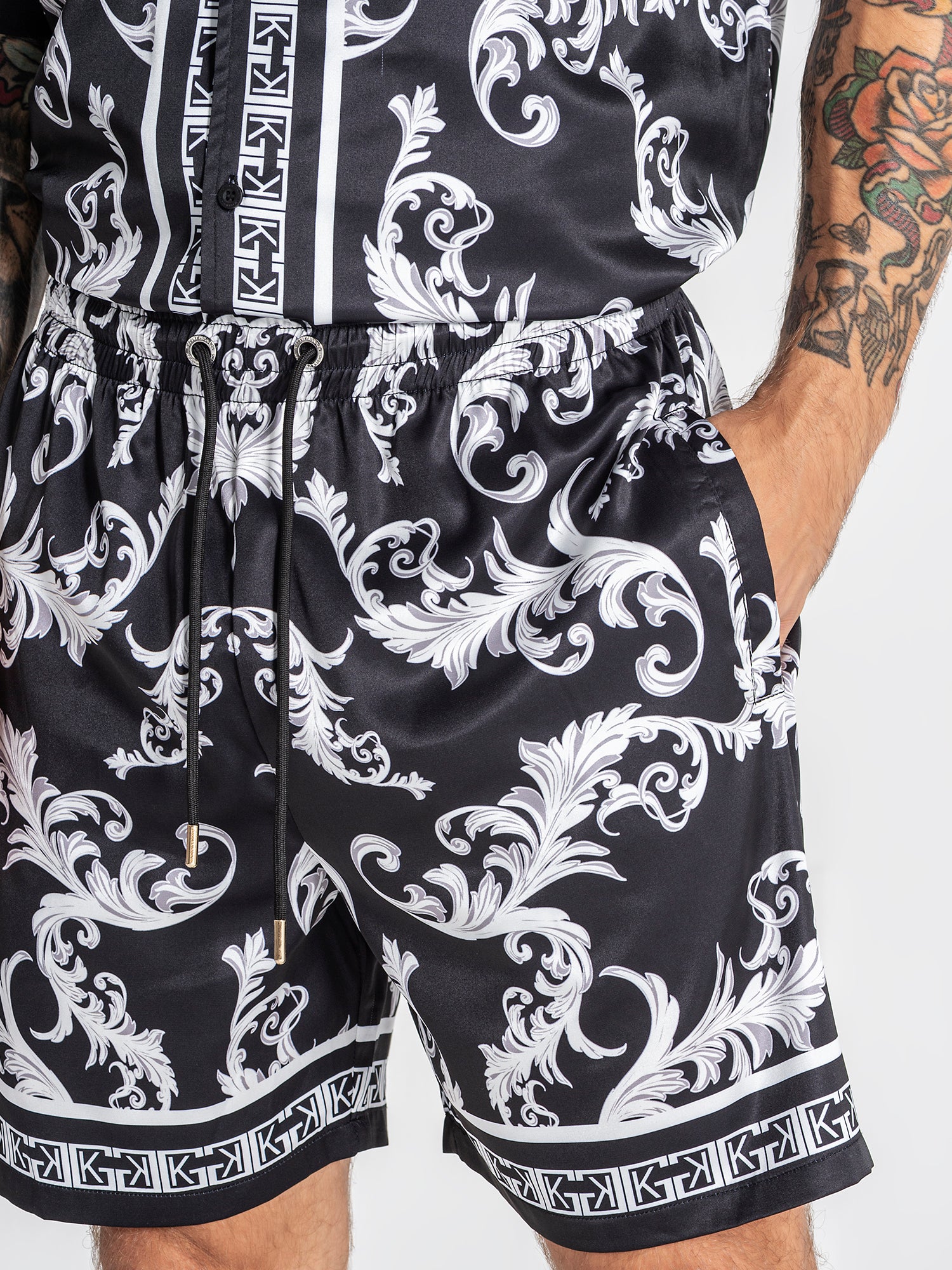 shorts / Black Majestic Satin Shorts