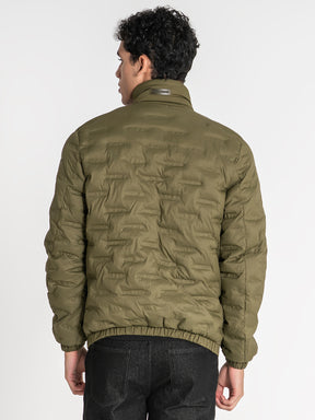 jackets / Green Code Puffer Jacket