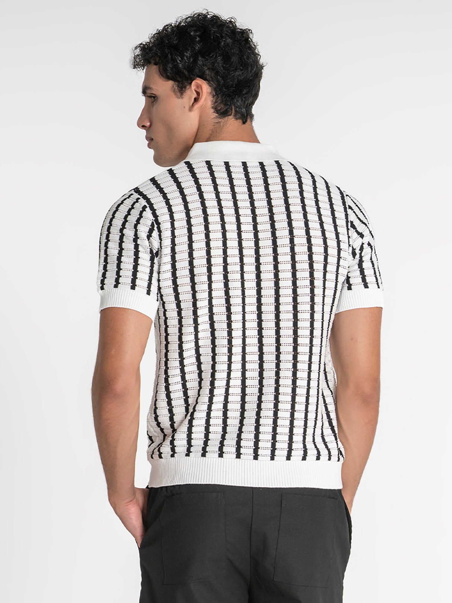 polos / Black Retro Knit Polo