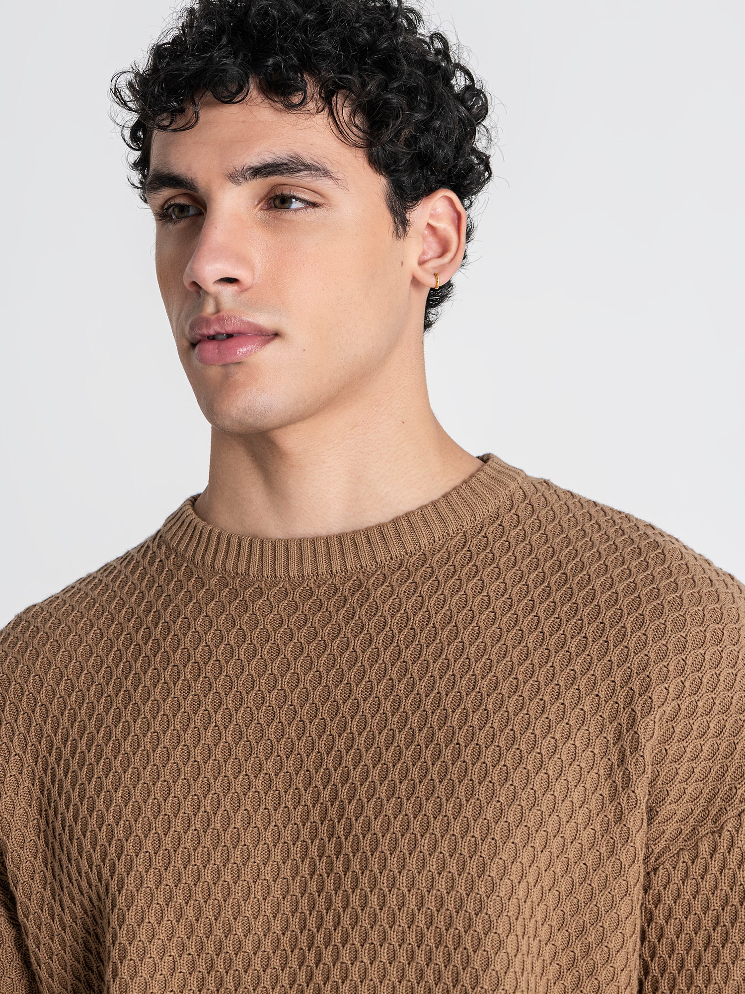 sweats / Taupe Hexa Knit Sweater