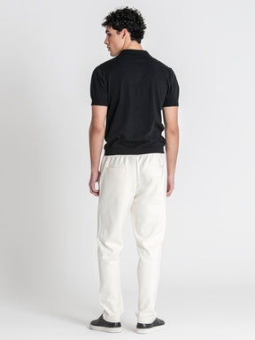 shirts / Black Linear Knit Shirt