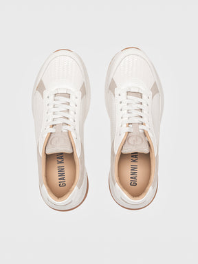sneakers / White Tangled Sneakers