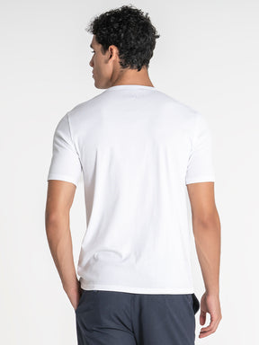 t-shirts / White Button Henley Tee