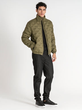 jackets / Green Code Puffer Jacket