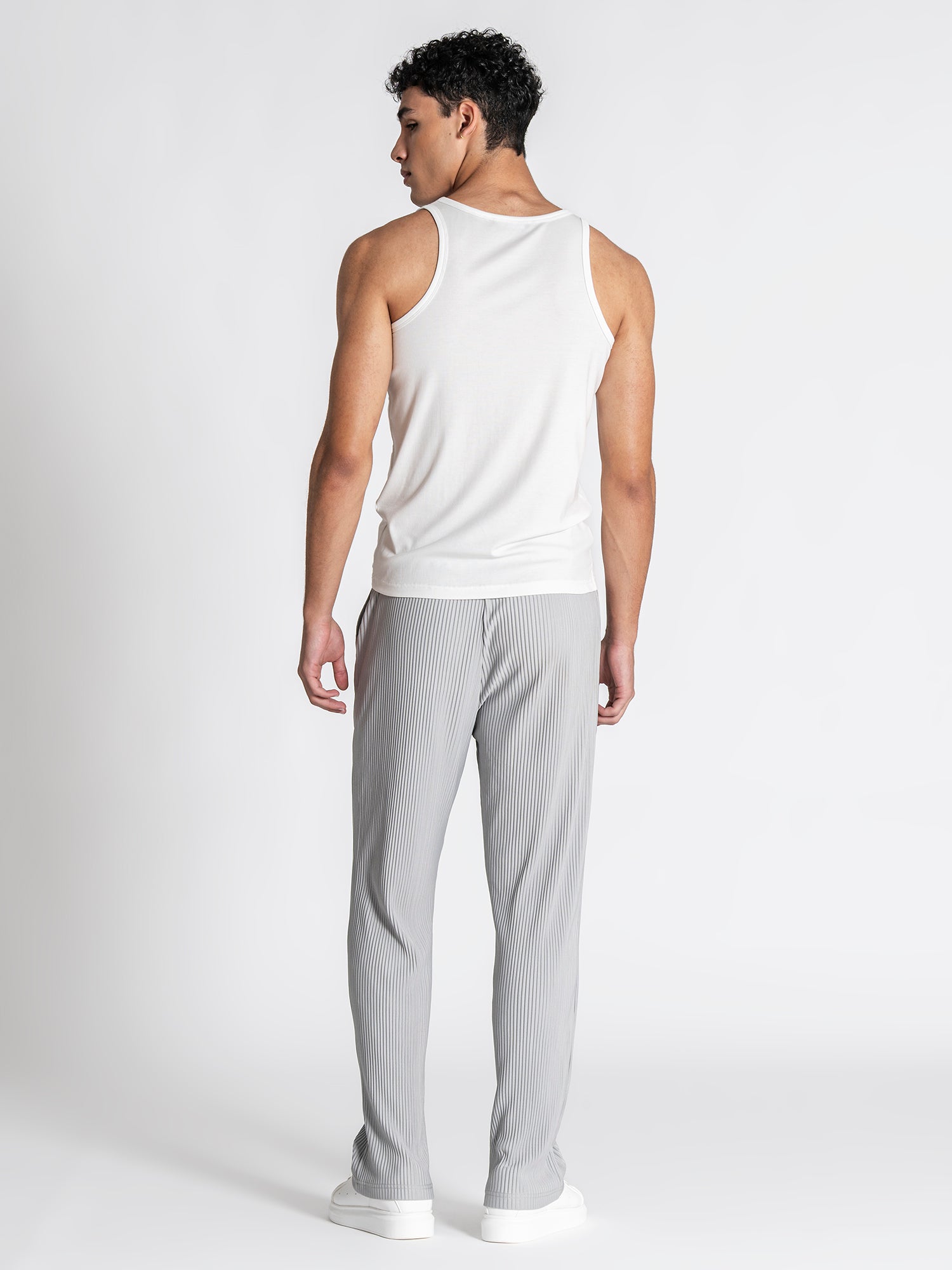 tank tops / White Essence Ribbed Tanktop