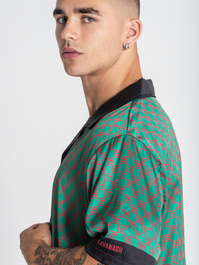 shirts / Green GK Mania Satin Shirt