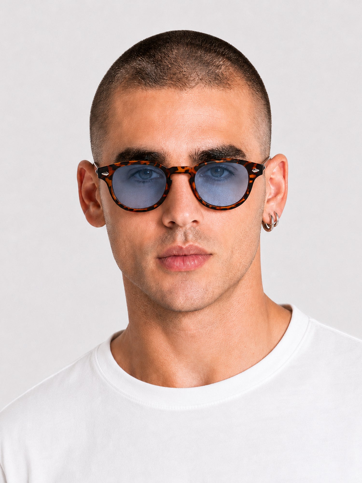 Light Blue Solan Turtoise Sunglasses