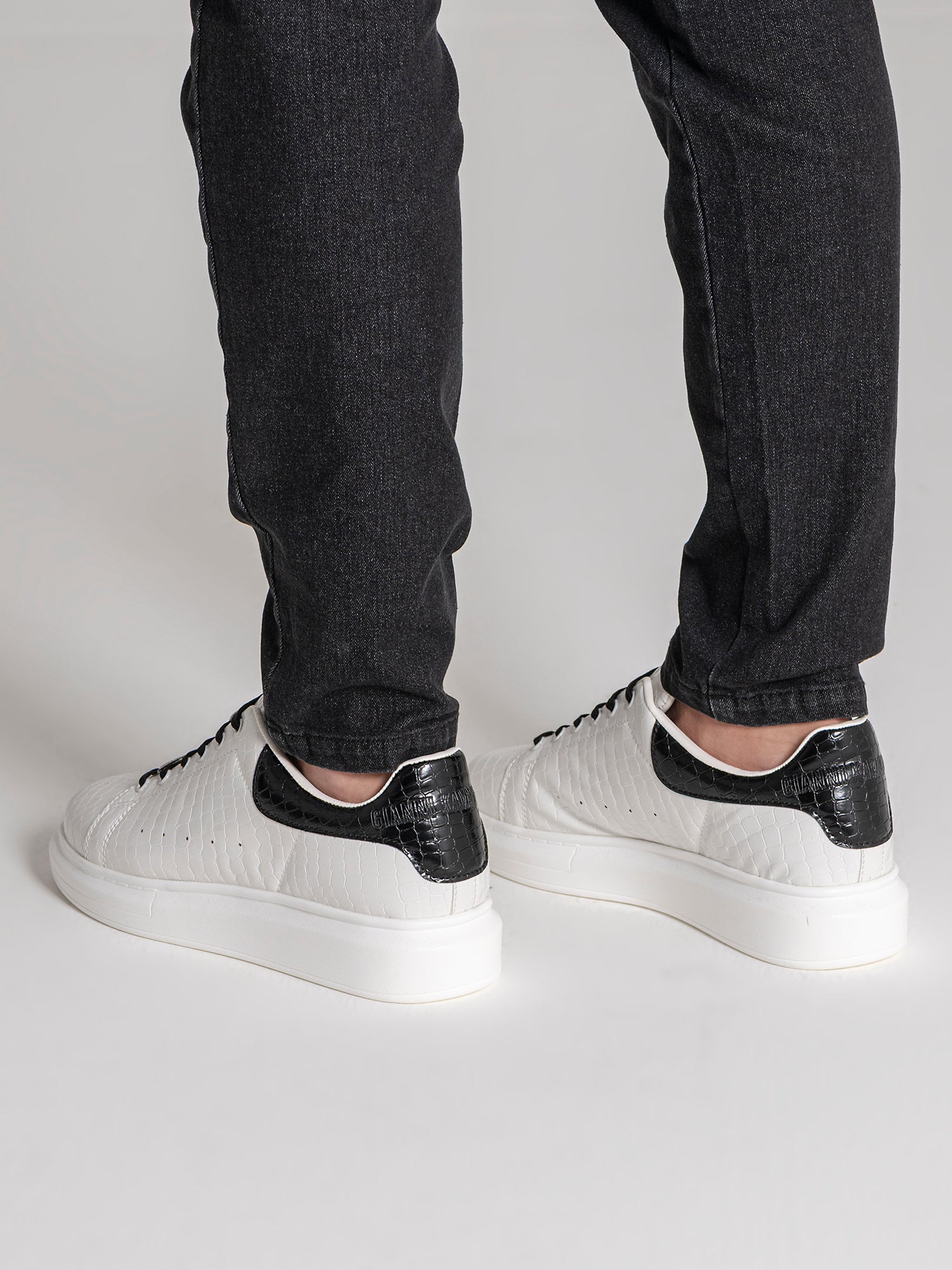 sneakers / White Elevated Block Sneakers