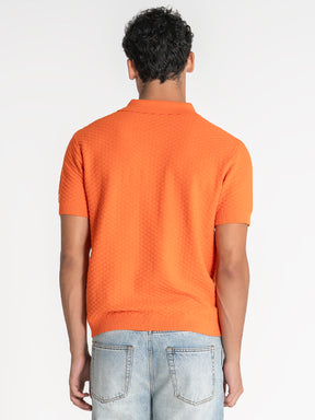 polos / Orange Pop Knit Polo