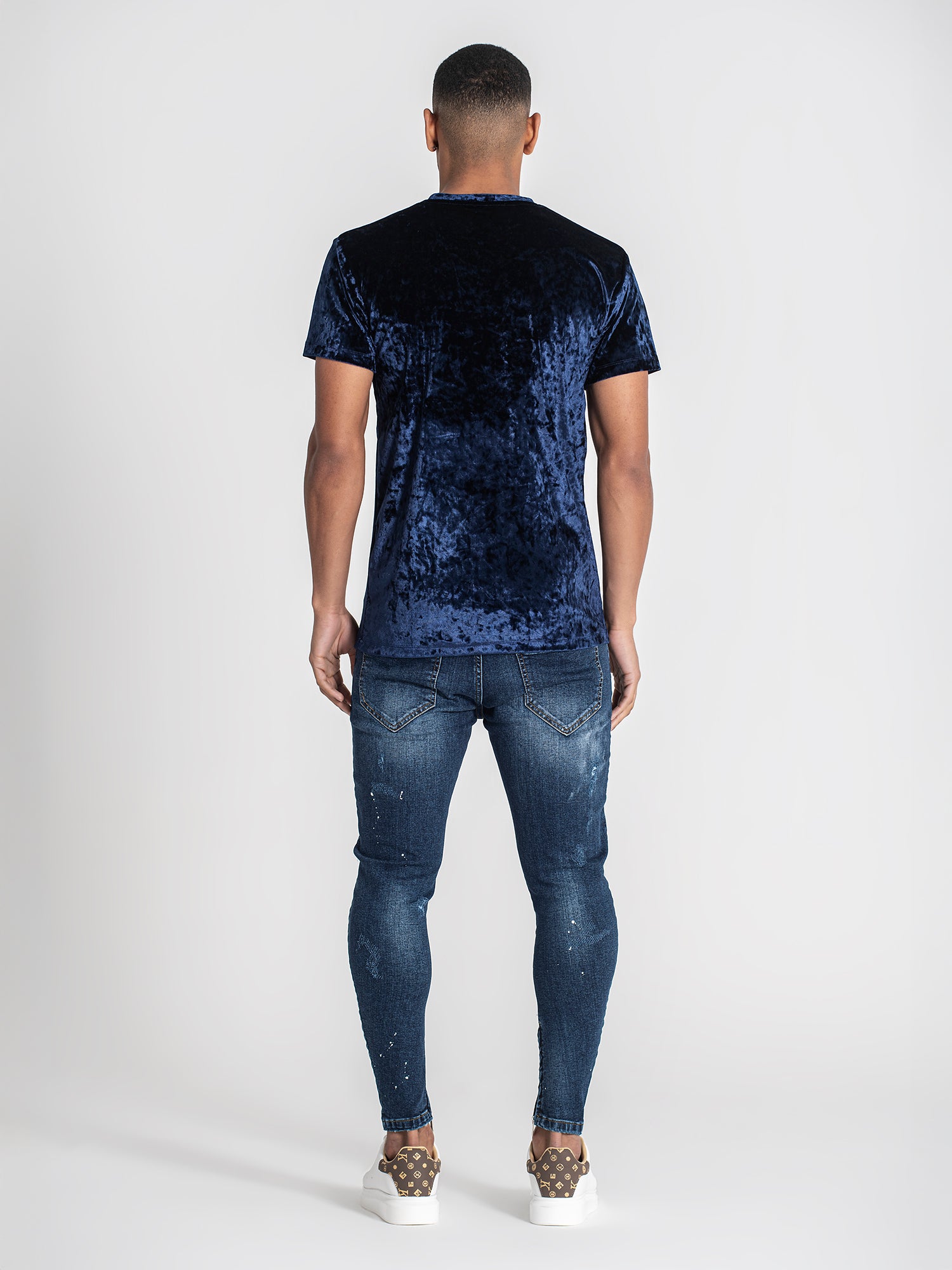 t-shirts / Dark Blue K Velvet Tee