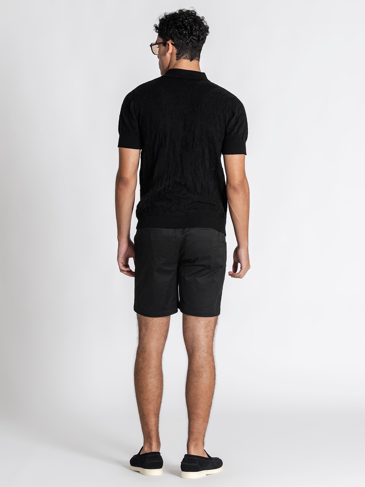 polos / Black Majestic Knit Polo