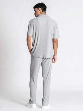 shirts / Grey GG Cuban Shirt