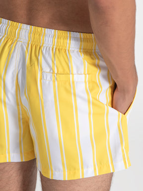 swimshorts / Yellow Striped Swimshorts