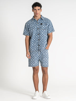 shirts / Blue GG Gram Denim Shirt