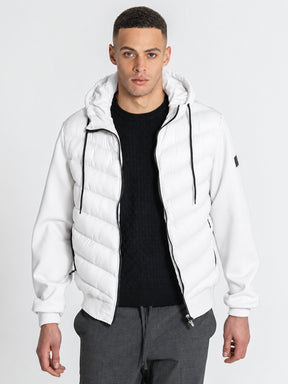 jackets / White Aero Hoodie Jacket