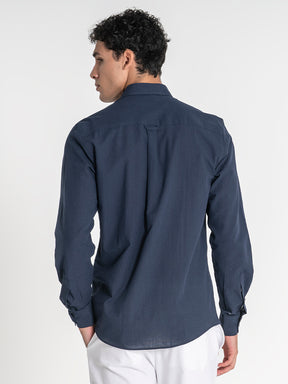 shirts / Blue Flax Linen Shirt