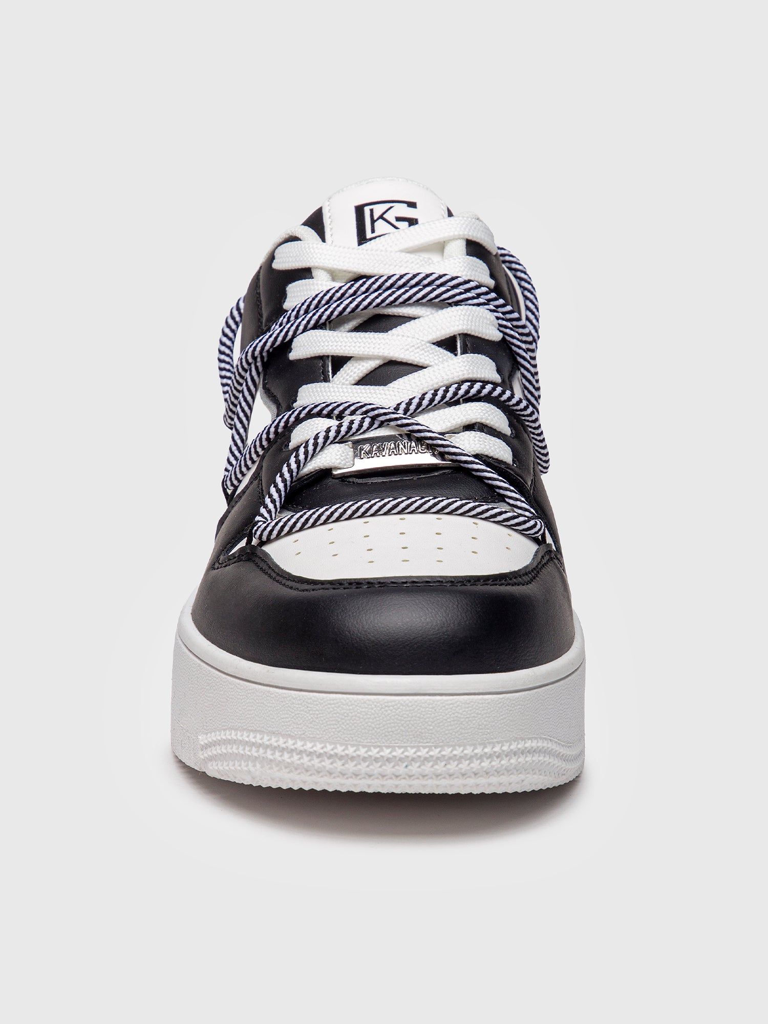 sneakers / Black Wrapped Striped Sneakers