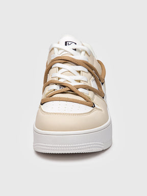 sneakers / Beige Wrapped Sneakers