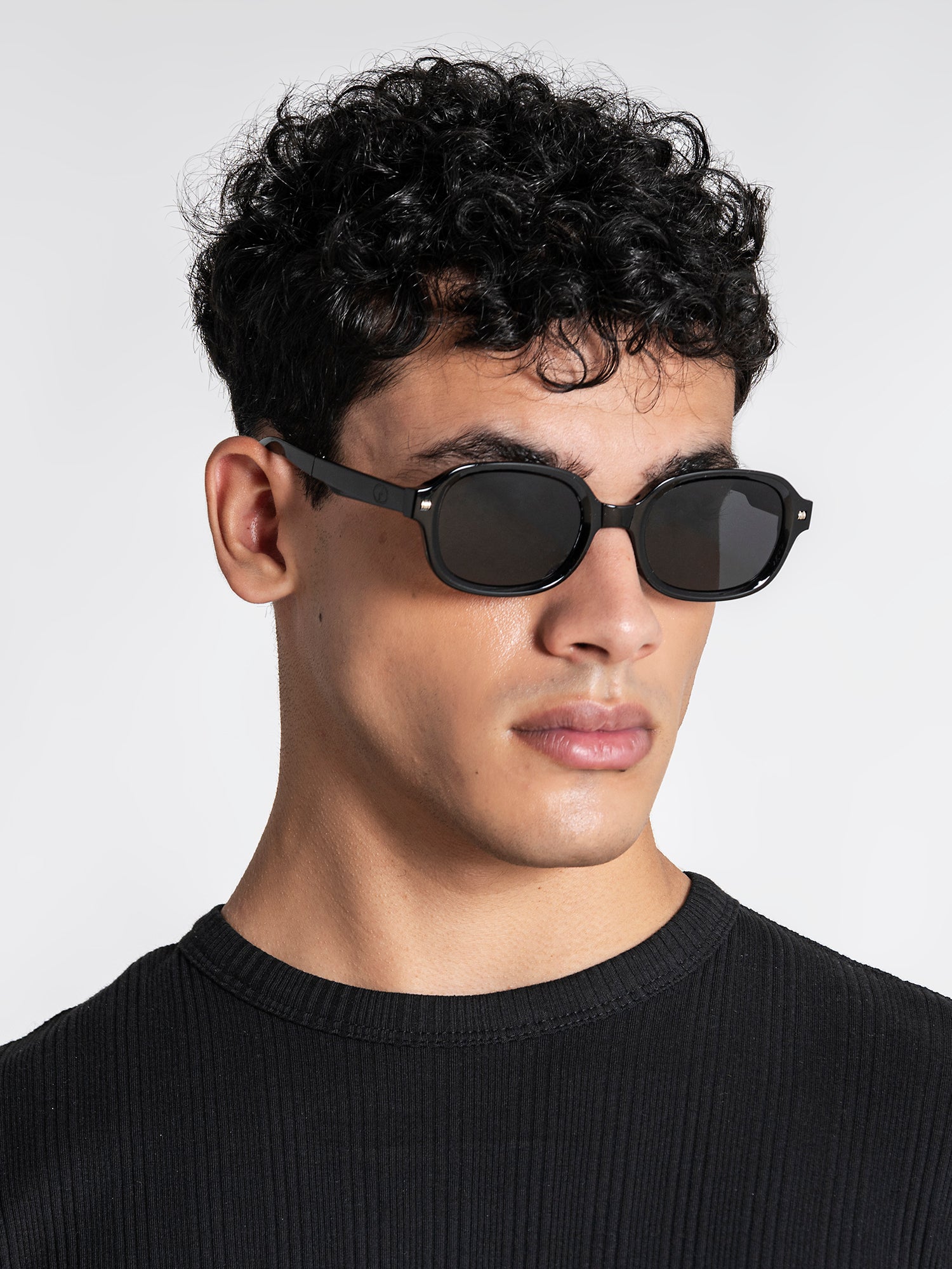 sunglasses / Black Oval Sunglasses