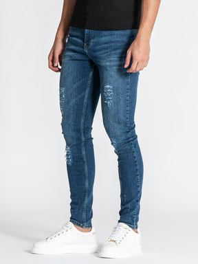 jeans / Dark Blue Core Destroyed Jeans
