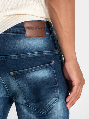 jeans / Dark Blue Zipper Jeans