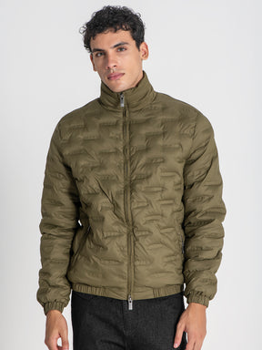 jackets / Green Code Puffer Jacket
