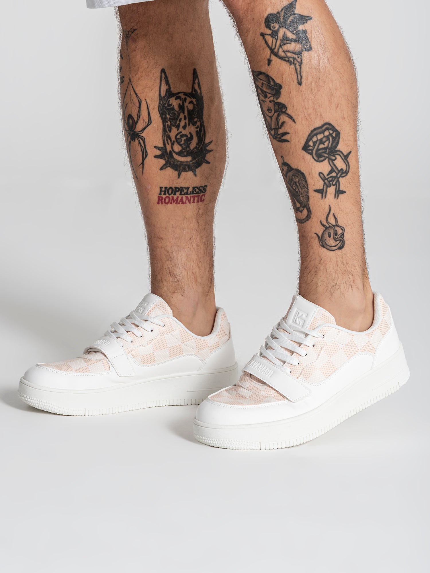 sneakers / White Piazza Velcro Sneakers