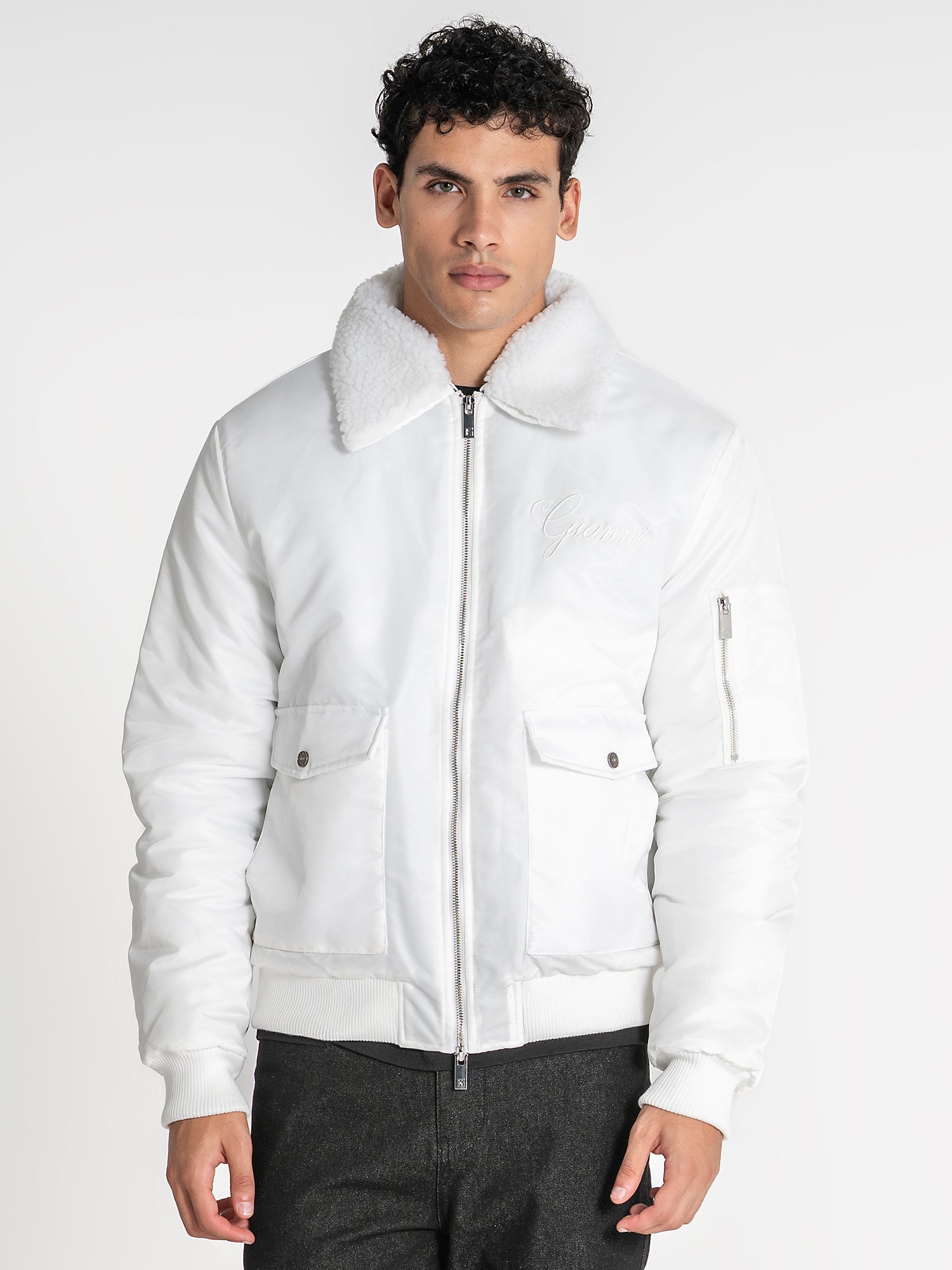 bombers / White Gianni Bomber Jacket