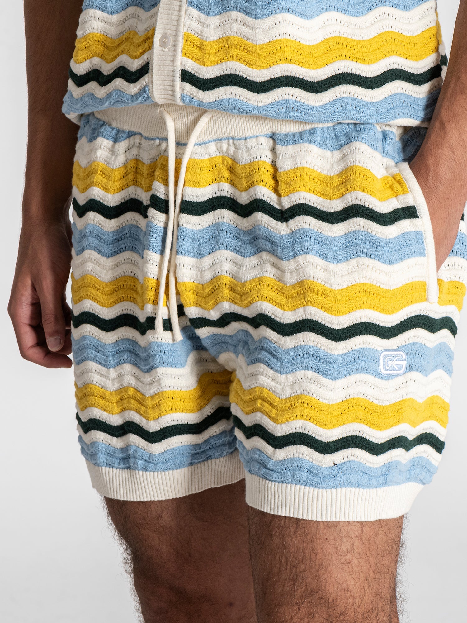 shirts / Multicolor Wave Knit Set