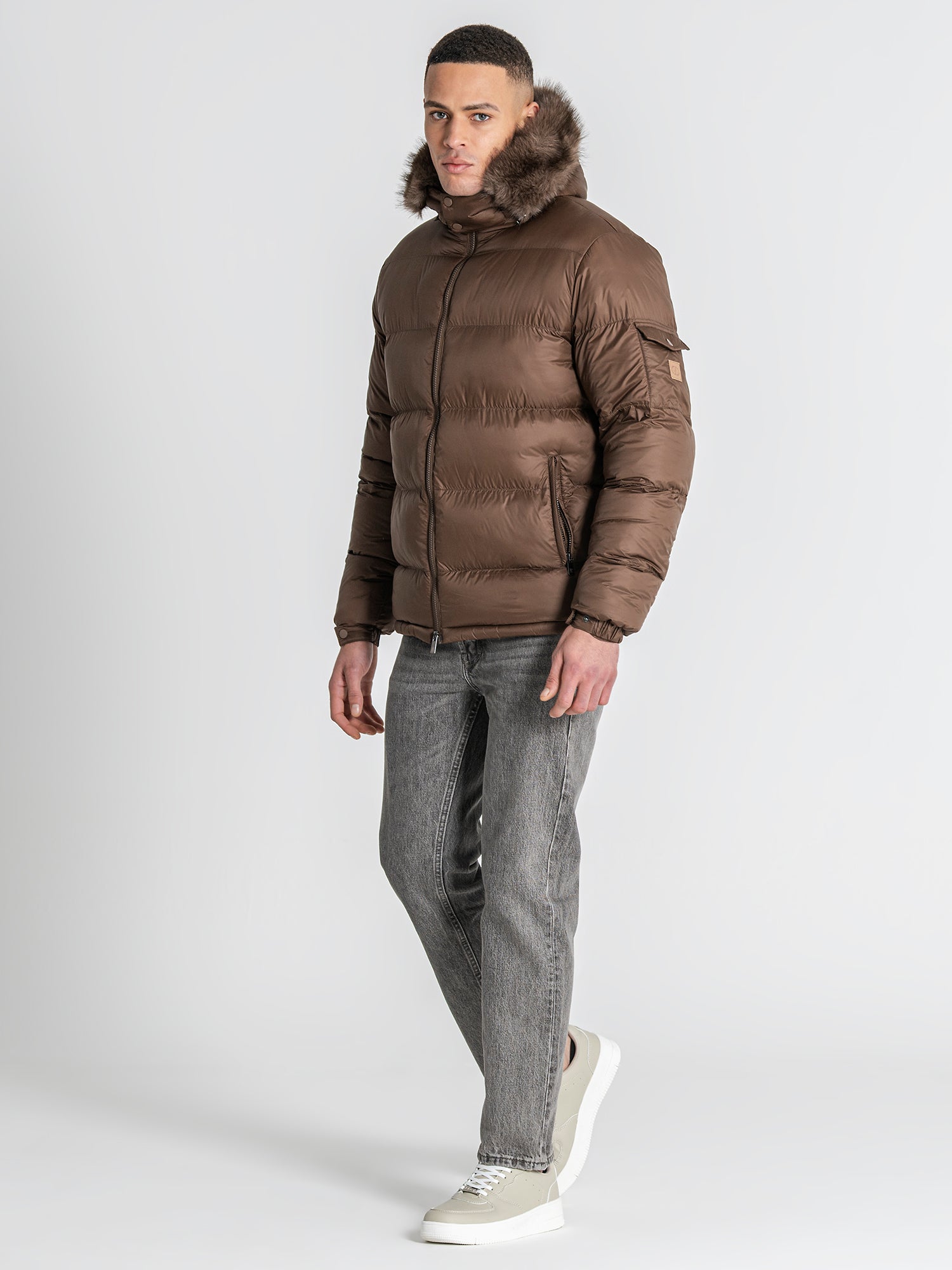 puffers / Brown GK Puffer Jacket