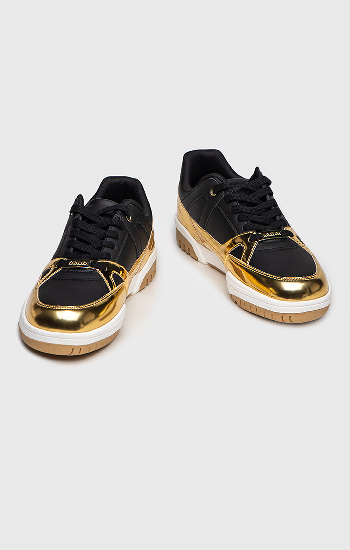 Gold Luxe Track Sneakers