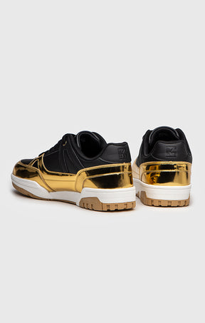 Gold Luxe Track Sneakers