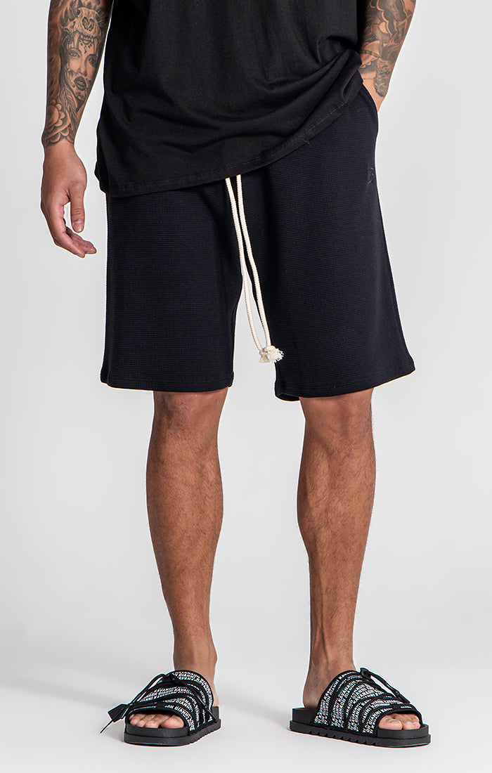 Black Tropicana Shorts