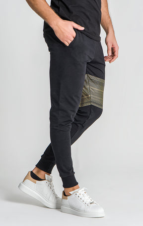 Black Victory Cord Joggers